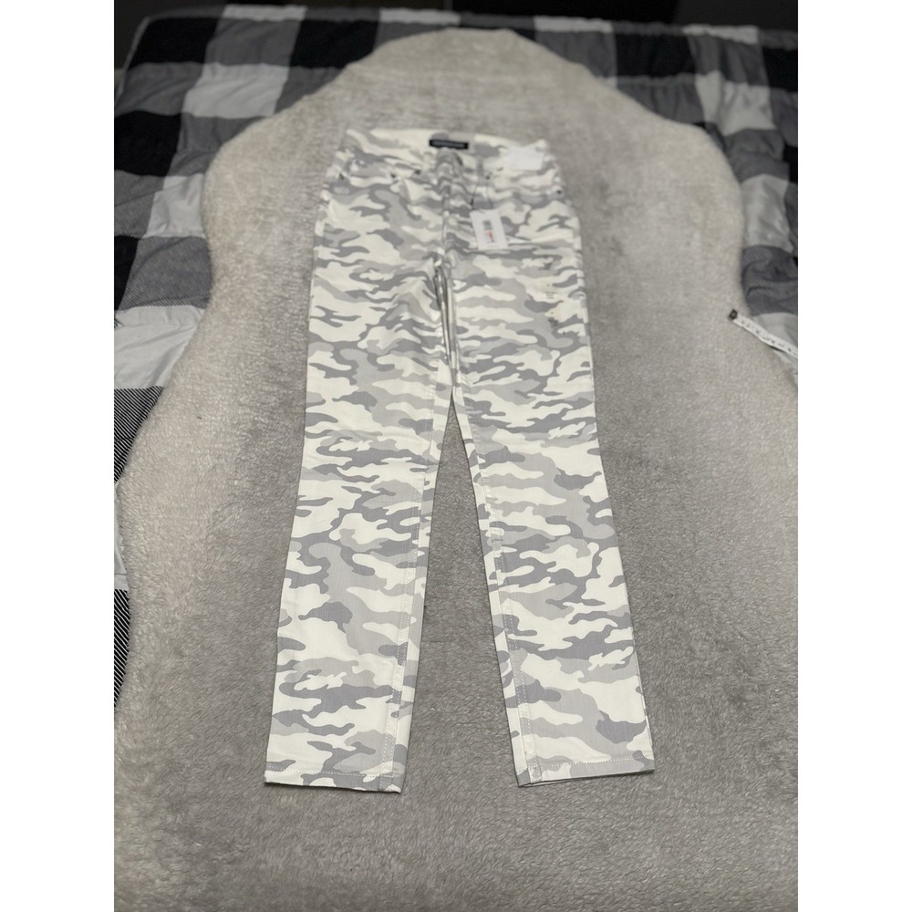 Calvin Klein Camo Jeans Womens High Rise Skinny Gray White Size‎ 28 NWT